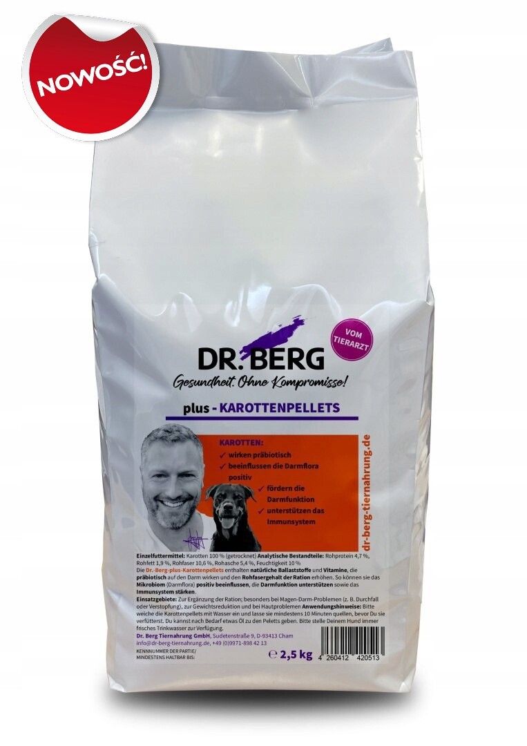 Dr.berg Plus Karotten sušená mrkev pro psa přírodní 2,5 kg