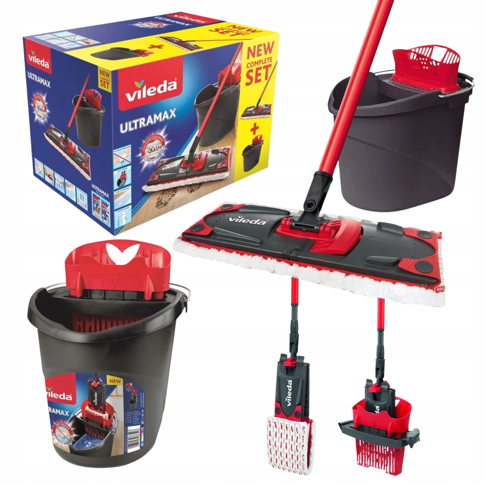 Sada Vileda Ultramax Kbelík Se Ždímačem Tyč Mop