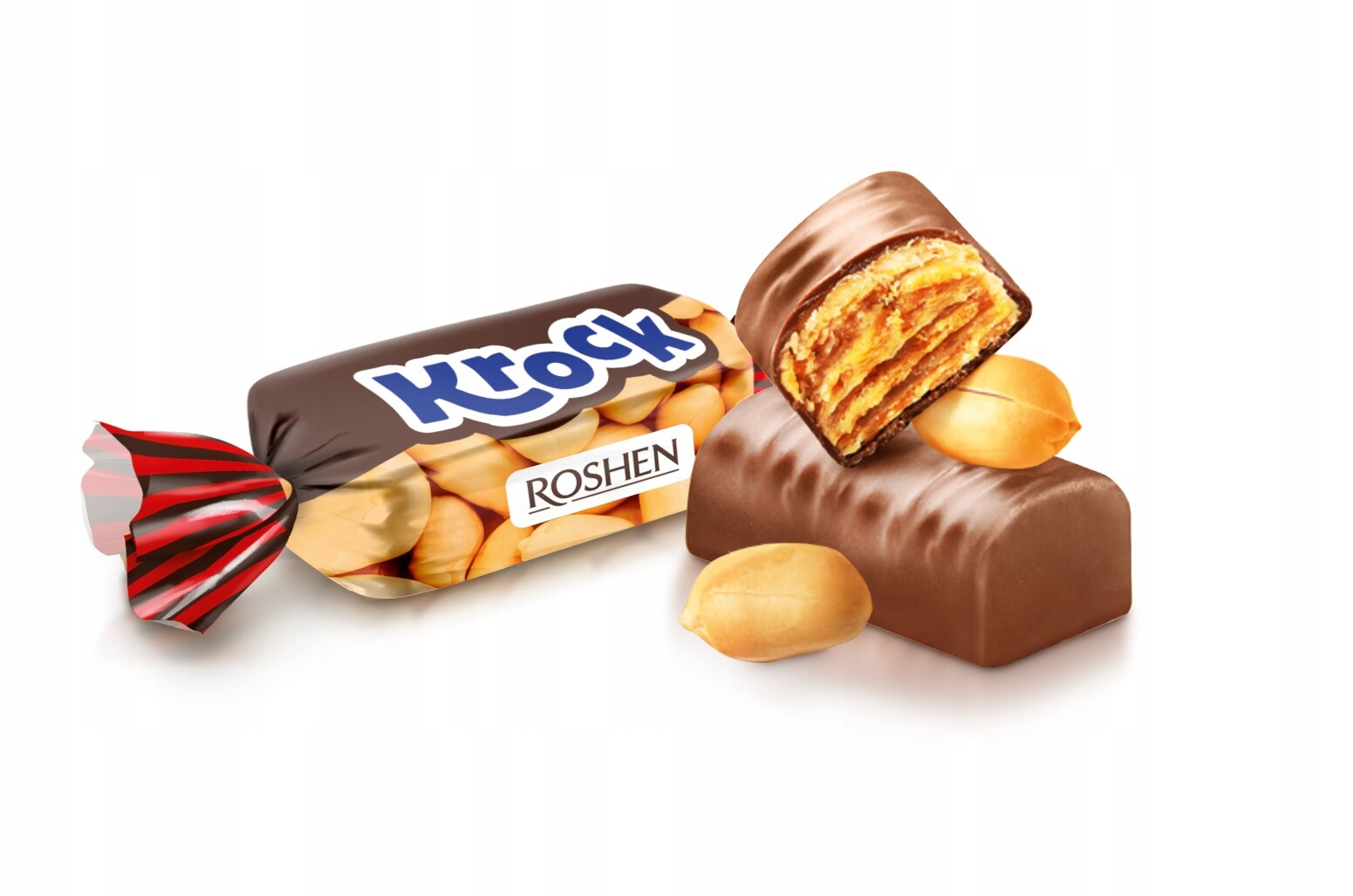 Bonbóny Krock s karamelem 43% ořechů 1 kg Roshen