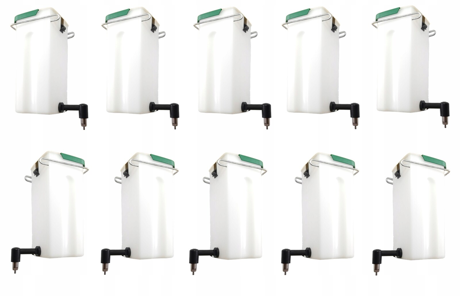 Kapkové Krmítko Pro Králíky Hlodavce 1L Držák 10 Ks