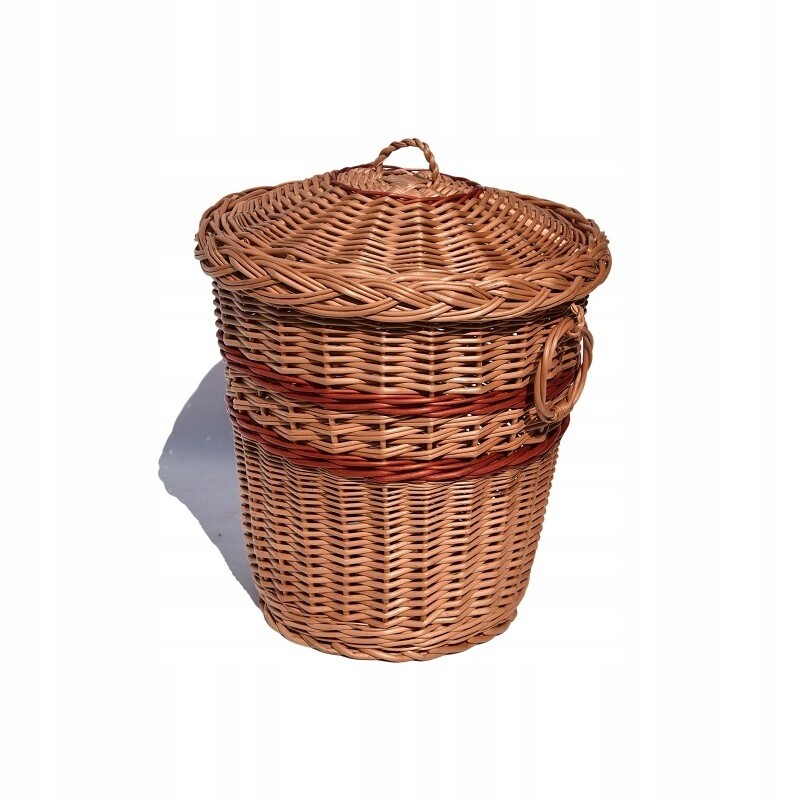 Proutěný odpadkový koš Popelnice Fi 31 cm Eko