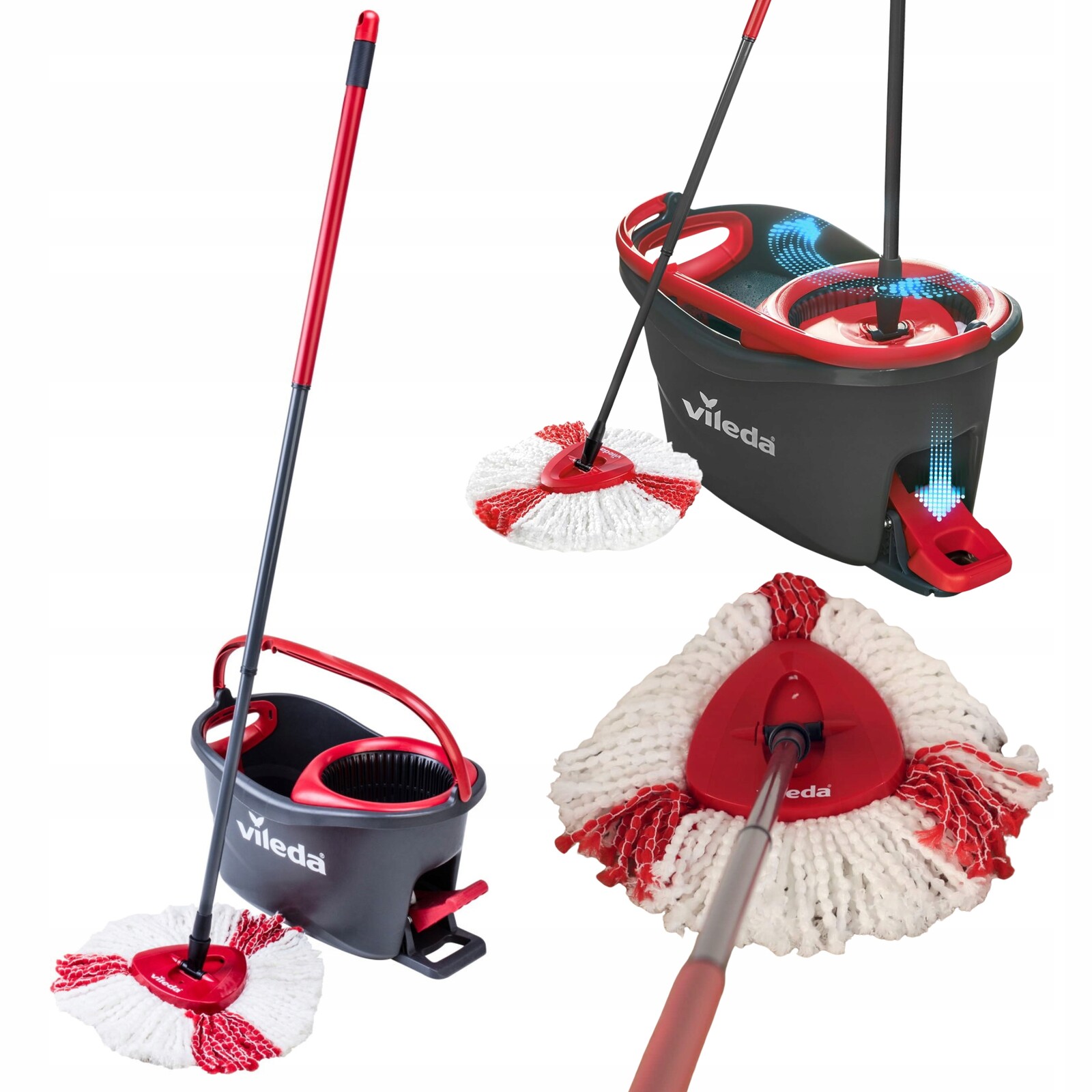 Rotační Mop A Kbelík Vileda Turbo 2V1, Sada Se Systémem Odšťavňování