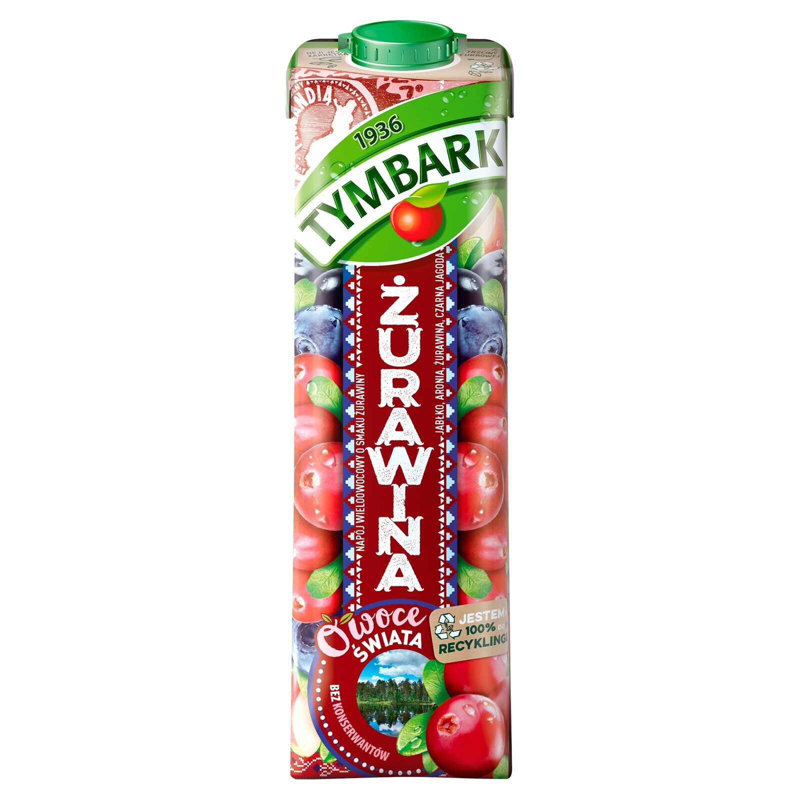 Nápoj brusinky Tymbark 1000 ml x 6 kusů