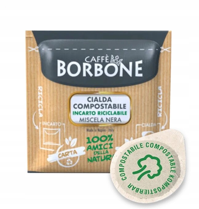 Káva v sáčcích Ese 44 mm Borbone Nera 150 ks Intenzivní neapolská