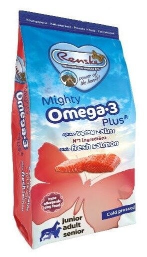 Renske Mighty Omega-3 Plus losos lisovaný za studena krmivo 15 kg