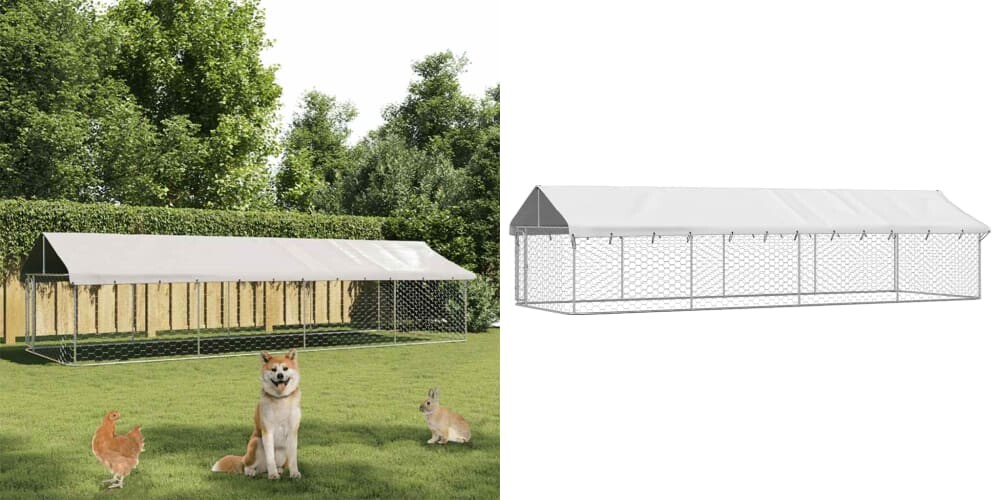 600 x 200 x 150 cm, Kotec pro psa se zastřešením
