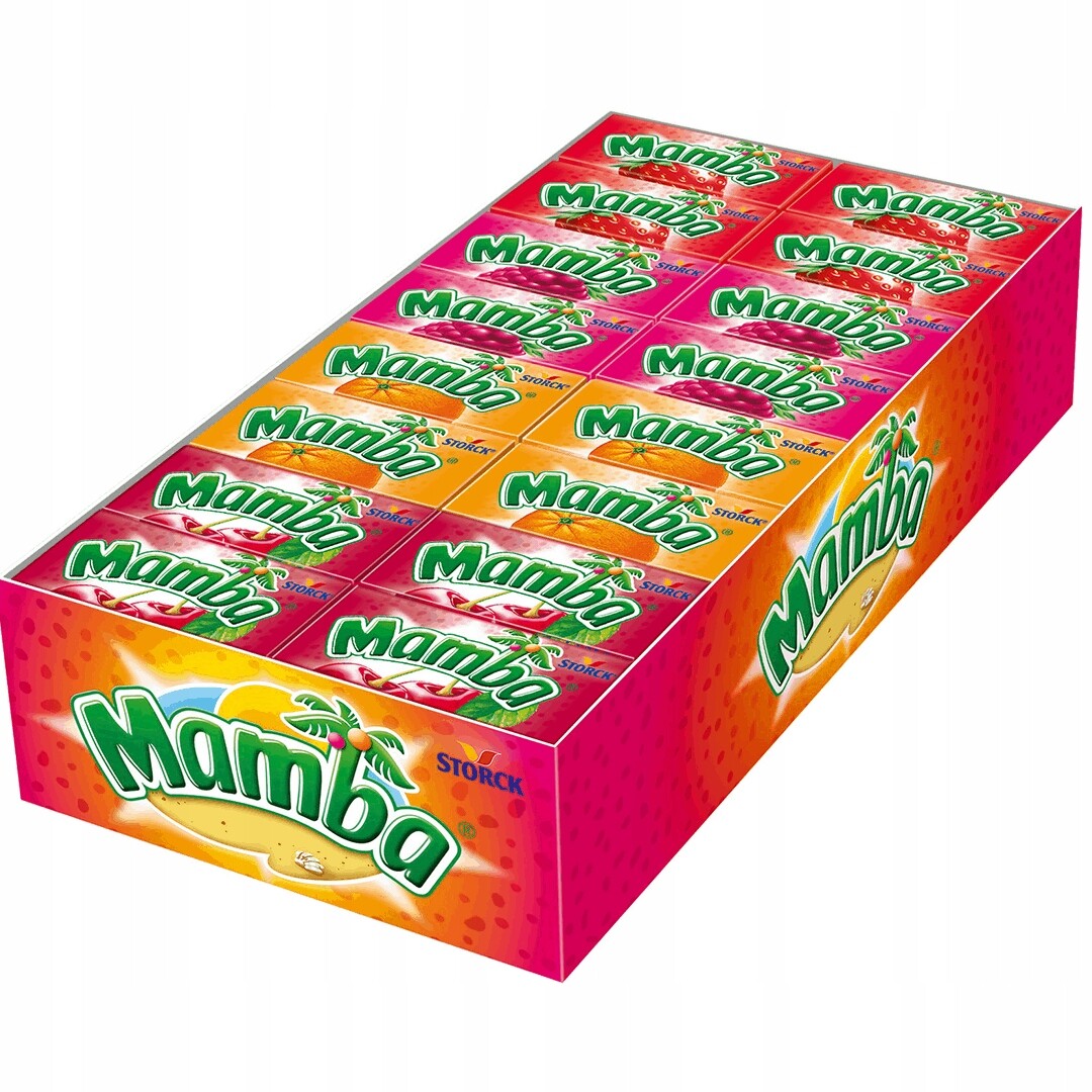 Žvýkací bonbón Mamba ovocná 48 x 26,5 g