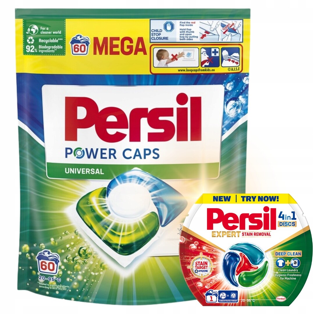 Persil Power Caps Kapsle na praní prádla 60ks Dárek
