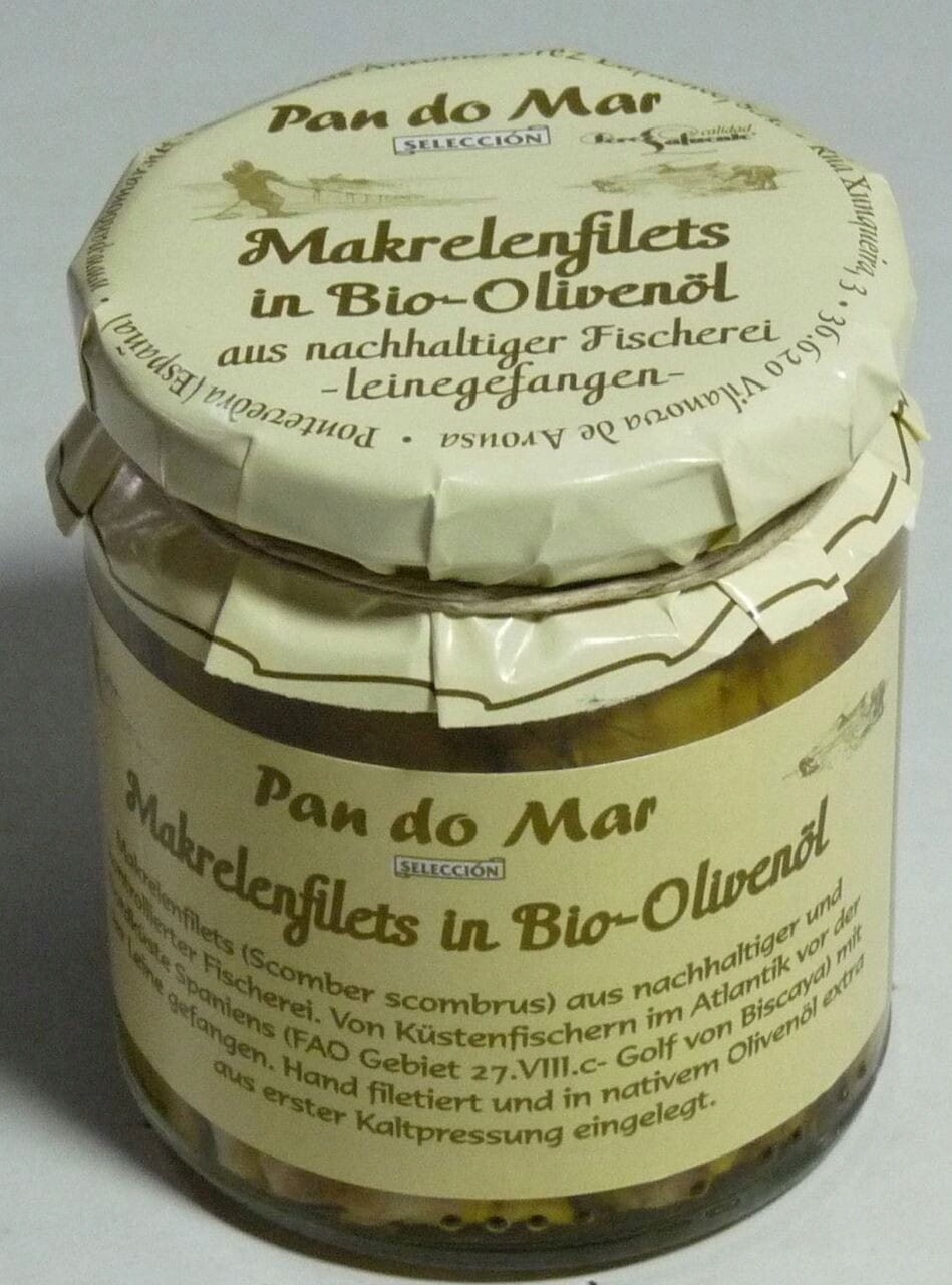 Makrela Filety V Bio Olivovém Oleji Extra Virgin 220 g (154 g) (sklenička) P