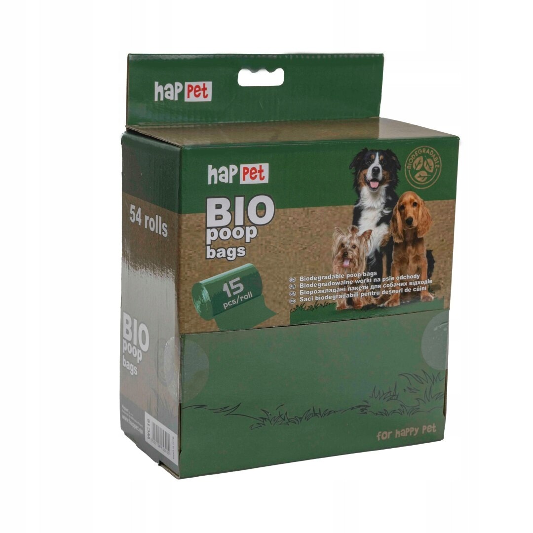 Sáčky Na Psí Odpad Biologicky Rozložitelné 54 Rolí 810 Sáčků Odolné Zelené