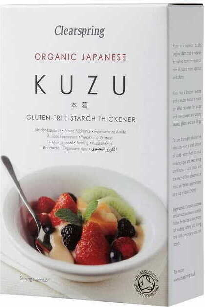 Kuzu bezlepkový škrob Bio 125 g Clearspring