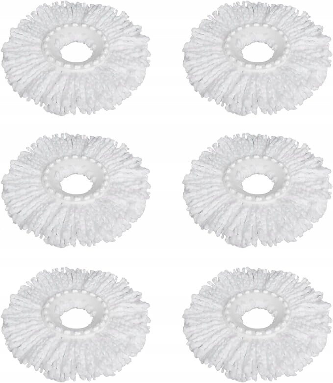 Vložka do mopu s vyměnitelnou koncovkou, nástavec z mikrovlákna, sada 6 Ks