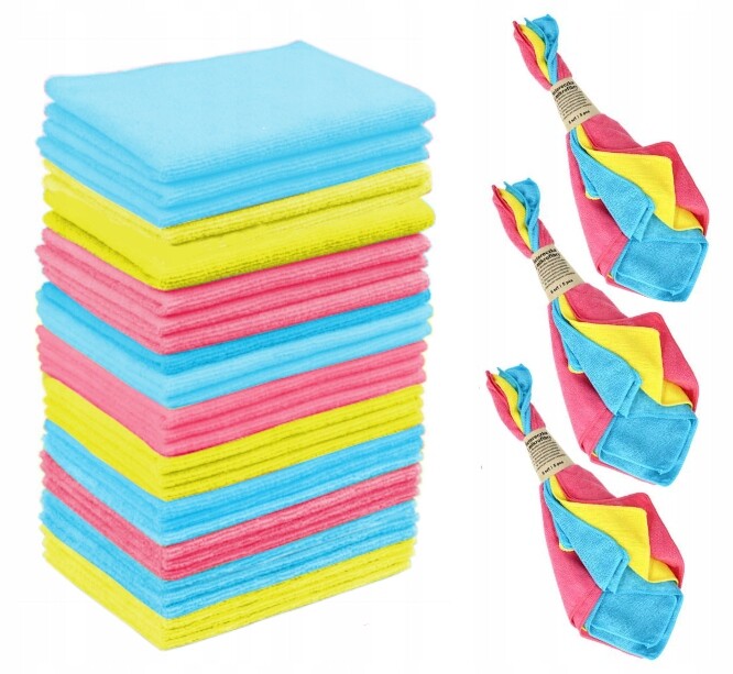 Utěrka z mikrovlákna 30x40 cm, sada 30 ks