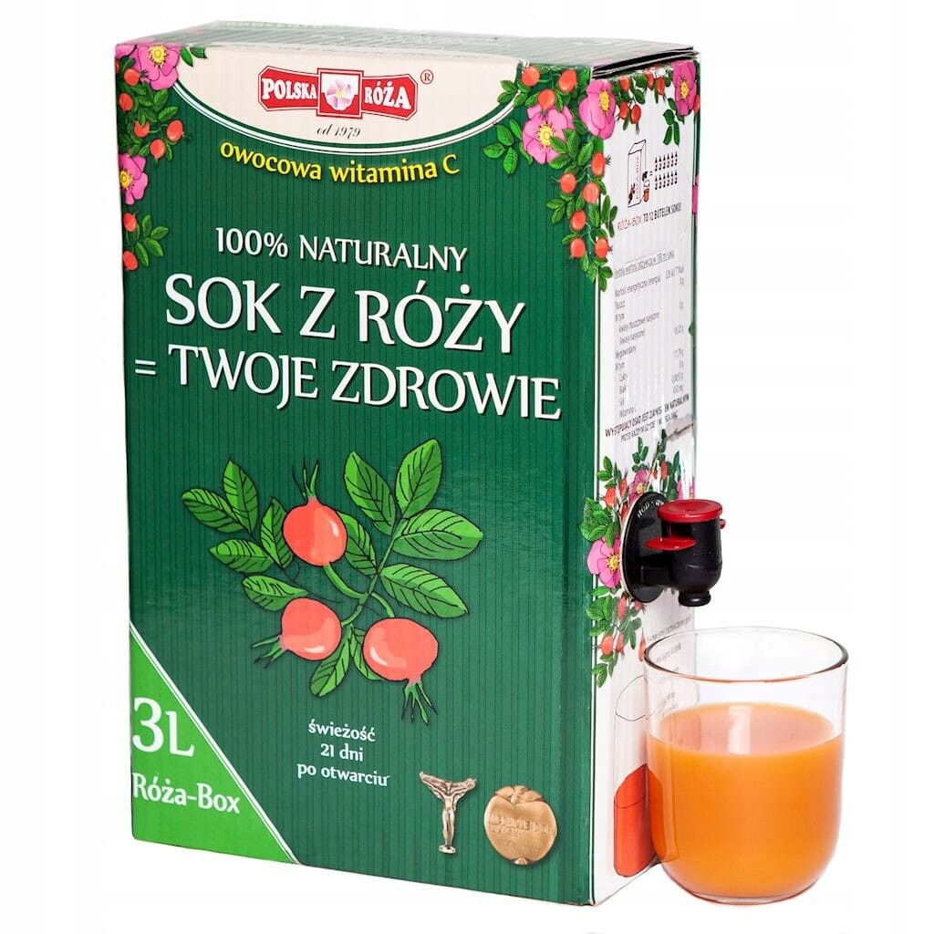 Růže Box Vitamín C 100% ovocný 3l Polska Róża