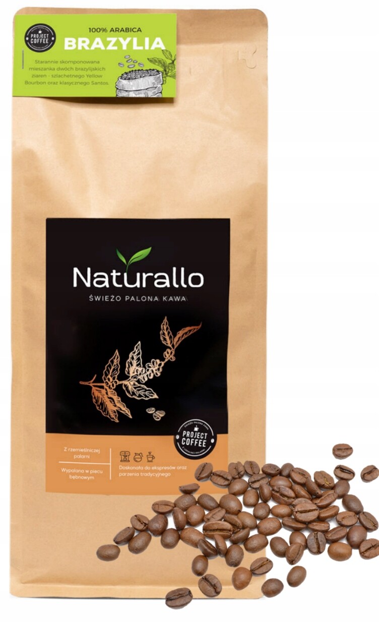 Káva Brazílie 100% Arabica čerstvě pražená z místní pražírny 1 kg Zrnková