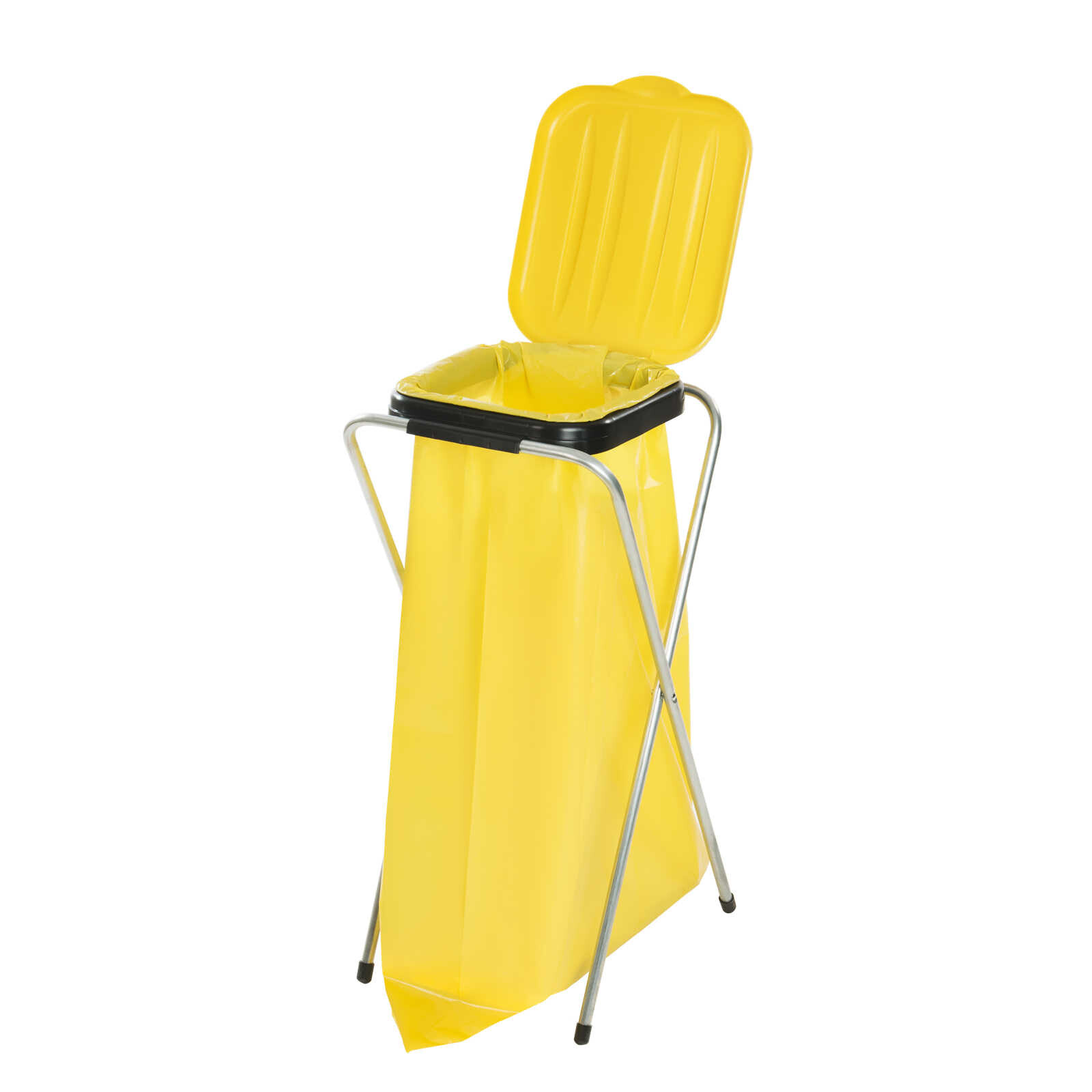 Stojan Na Pytle Na Třídění Odpadků 120 L Žlutý, Domácí Kancelář
