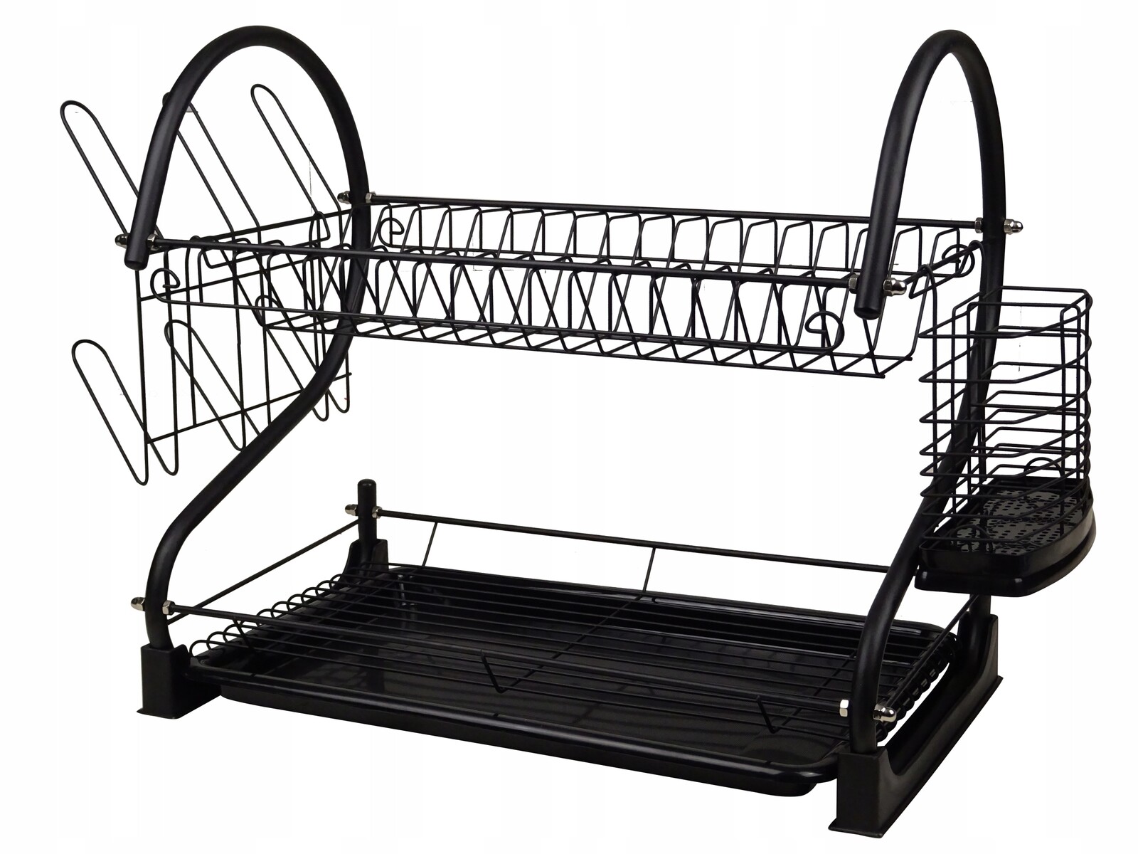 Odkapávač Na Nádobí Dvouúrovňová, Černý Odkapávač