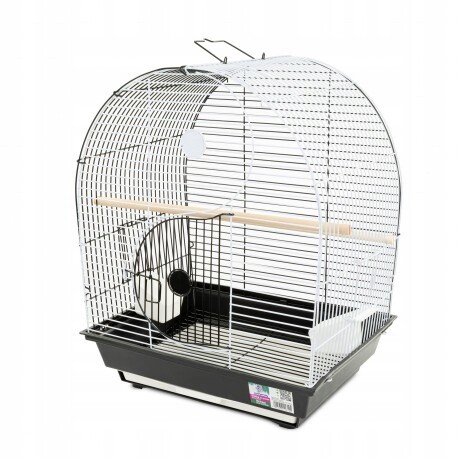Klec pro kanárky, vlnité papoušky, amadyn, černobílá 36 x 28,8 x 46 cm