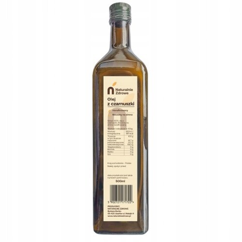 Olej z černého kmínu lisovaný za studena 500 ml Naturalnie Zdrowe