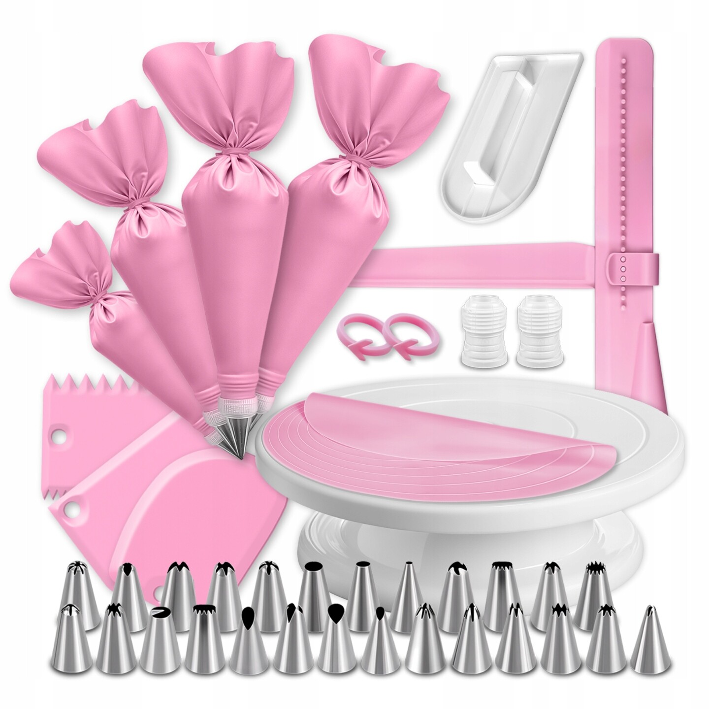 Cukrářská Sada XXXL Patera Mata 4xRUKÁV Zadní Zdobička Vyhlazovač 41EL