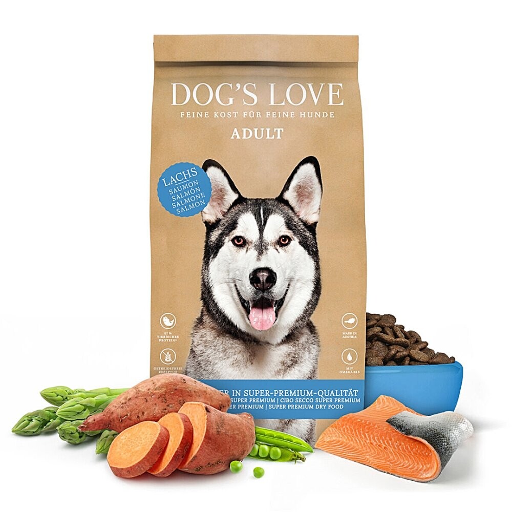 Krmivo Dog's Love losos s batáty a spirulinou 12 kg