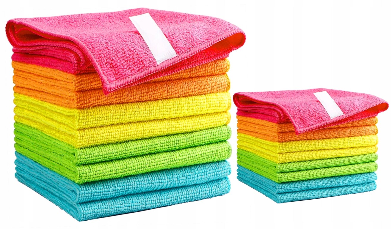 2 x 10 Utěrky z mikrovlákna, hadřík 10 x 50 x 60 cm, 10 x 30 x 30 cm