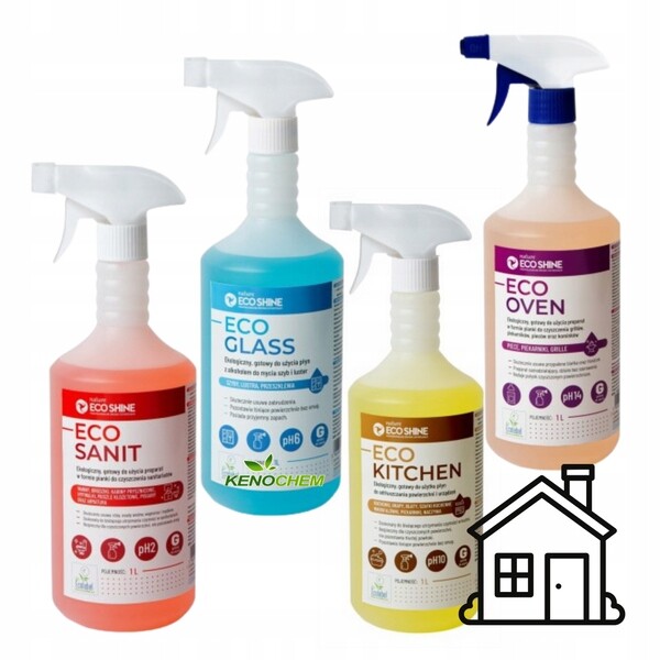 Eco Shine Ekologická sada čisticích prostředků pro úklid domácnosti