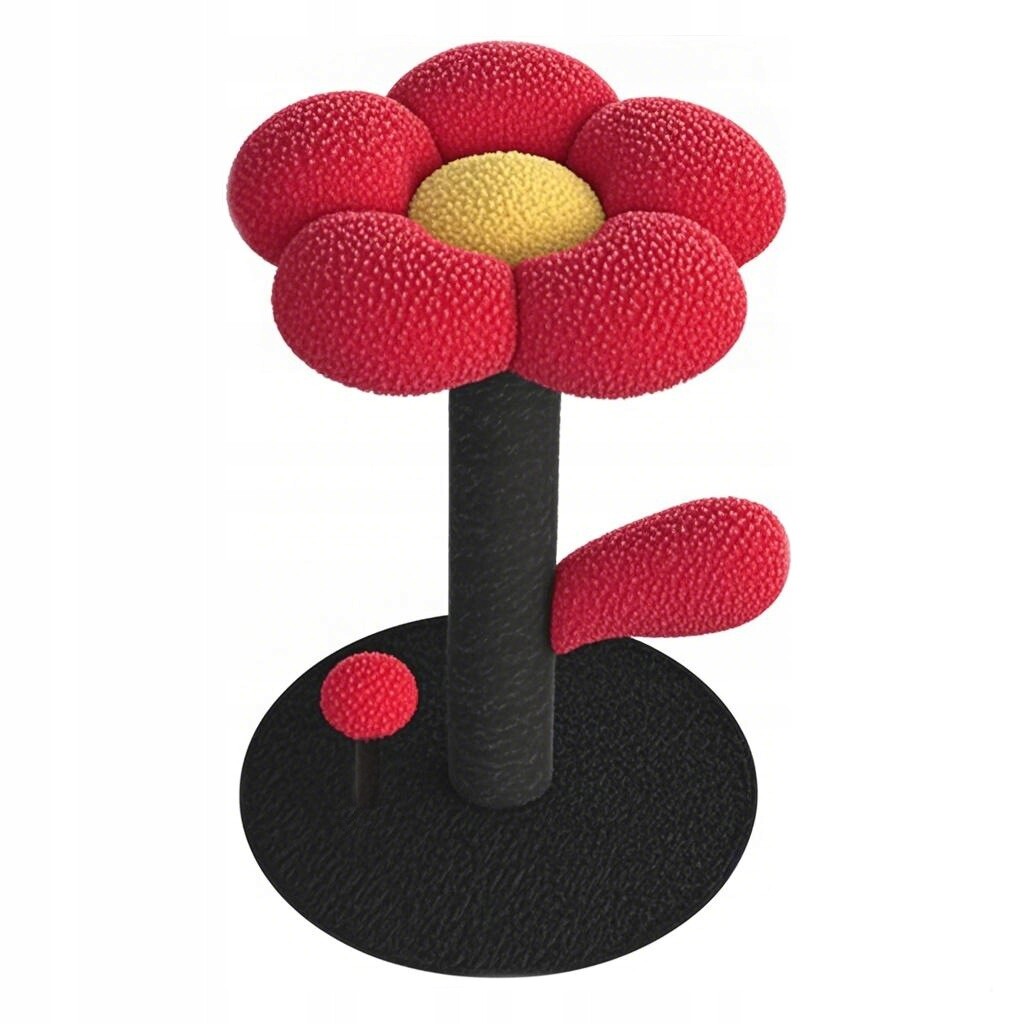 Škrabadlo pro kočky ve tvaru květiny 48 cm – pelíšek a hračka 2v1