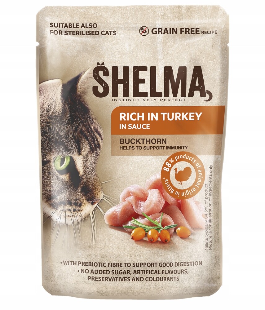 Mokré Krmivo Pro Kočky Krůta Fileciki 85G Shelma