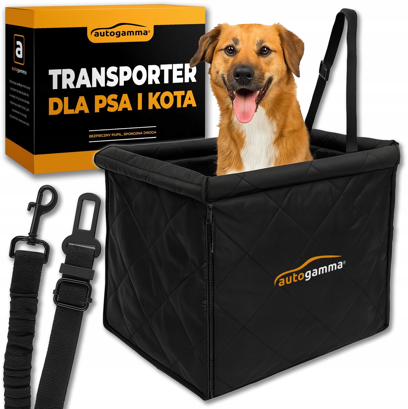 Přepravka do auta Pro Psa Kočku Velká sedačka na sedadlo Podložka do auta