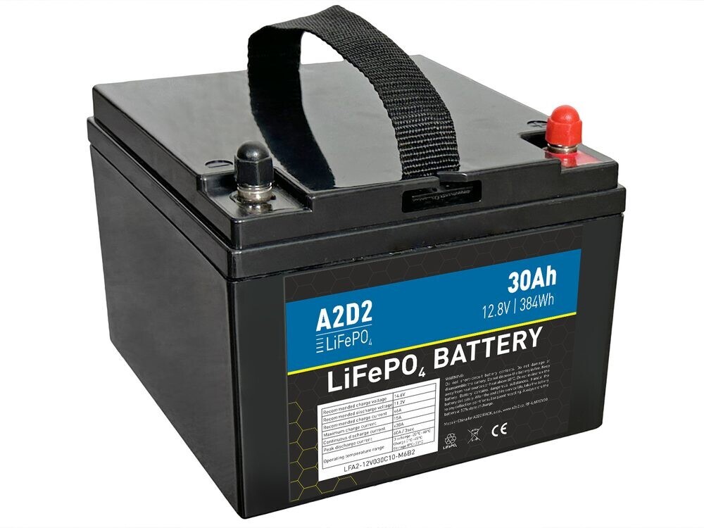 A2D2 Baterie LiFePO4 12,8V 30Ah M6