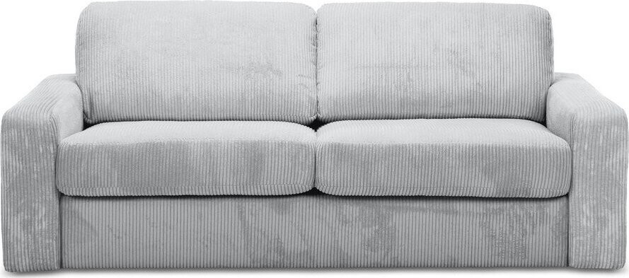 Světle šedá manšestrová rozkládací pohovka 195 cm Nona – Makamii