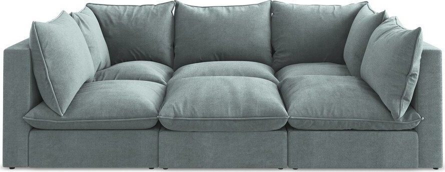 Modrá pohovka 255 cm Manao – Makamii