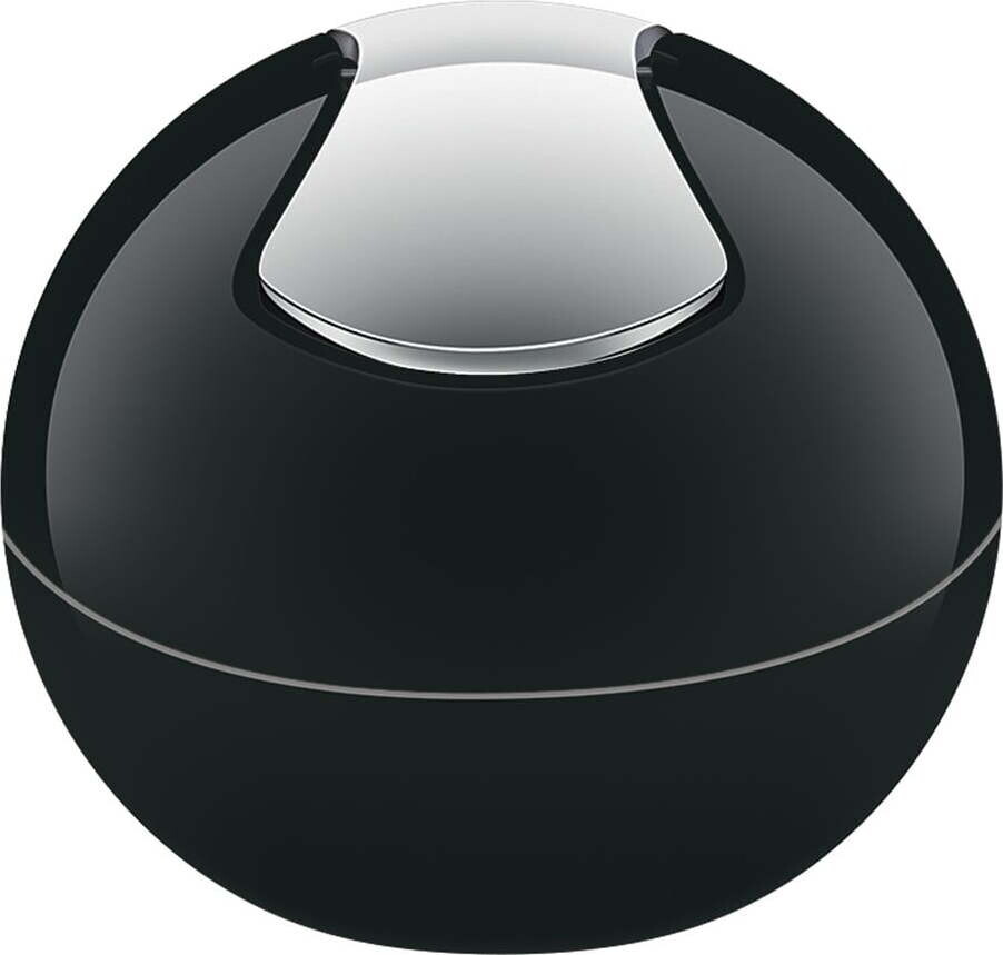 Černý plastový odpadkový koš 1 l Bowl – Spirella