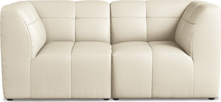 Béžová pohovka z imitace kůže 180 cm Aloha – Makamii