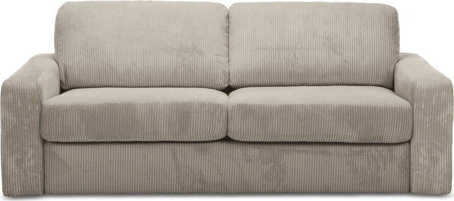 Světle hnědá manšestrová rozkládací pohovka 195 cm Nona – Makamii