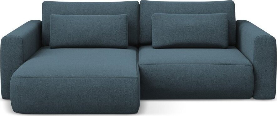 Modrá rozkládací/s úložným prostorem rohová pohovka (levý roh/s lenoškou) Kapua – Makamii