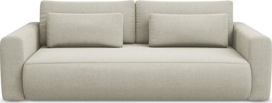 Béžová rozkládací/s úložným prostorem pohovka 238 cm Kapua – Makamii