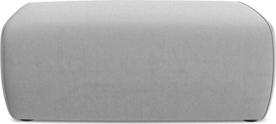 Světle šedá sametová podnožka Kapua – Makamii