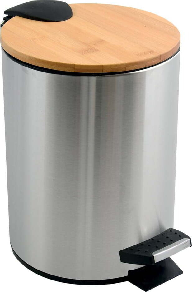 Nášlapný ocelový odpadkový koš v matně stříbrné barvě 5 l Adonis – Spirella