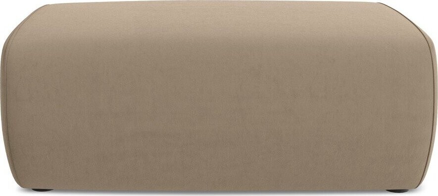 Světle hnědá sametová podnožka Kapua – Makamii