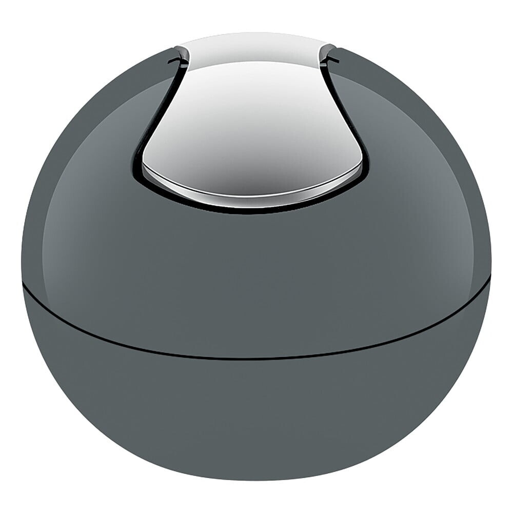 Tmavě šedý plastový odpadkový koš 1 l Bowl – Spirella