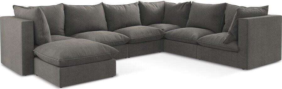 Tmavě šedá rohová pohovka (pravý roh/do 