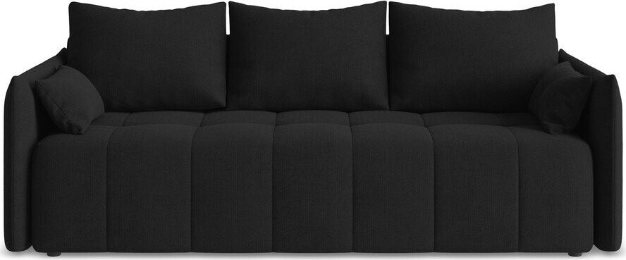 Černá rozkládací/s úložným prostorem pohovka 225 cm Moku – Makamii