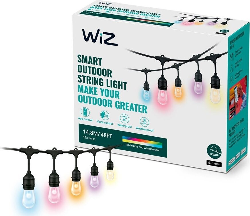 LED smart venkovní řetěz 8 W – WiZ