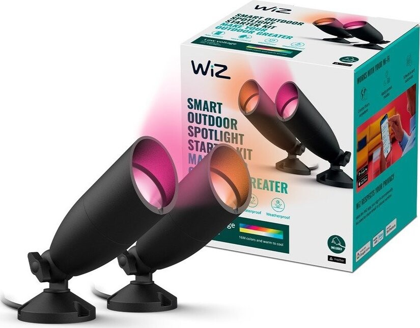 LED smart venkovní svítidlo 5 W Ground Spot Starter Kit – WiZ