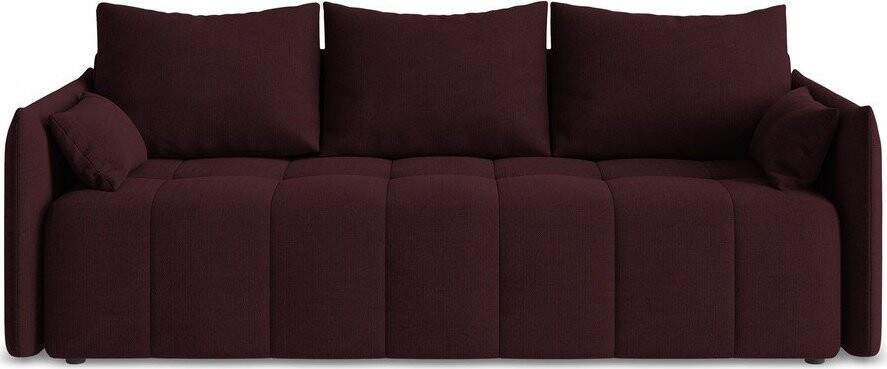 Vínová rozkládací/s úložným prostorem pohovka 225 cm Moku – Makamii