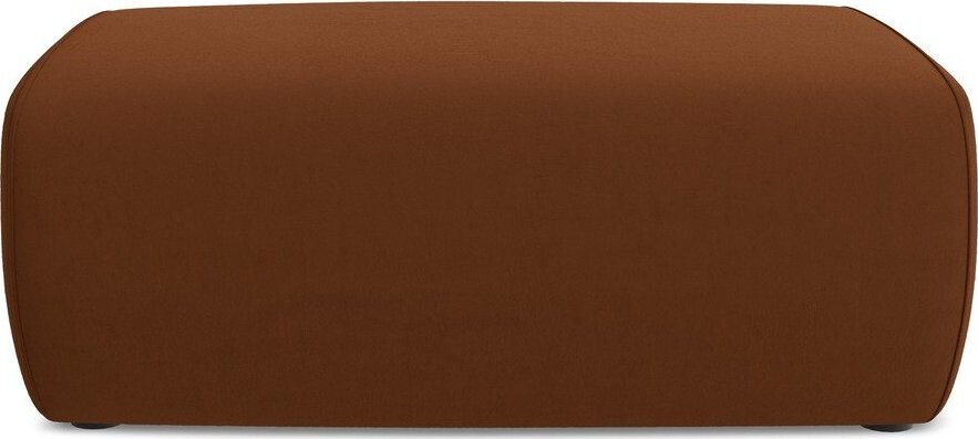 Sametová podnožka v terakotové barvě Kapua – Makamii