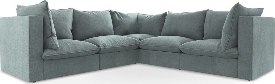 Modrá rohová pohovka Manao – Makamii