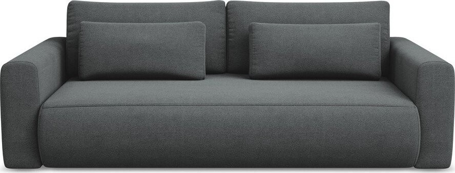 Tmavě šedá rozkládací/s úložným prostorem pohovka 238 cm Kapua – Makamii